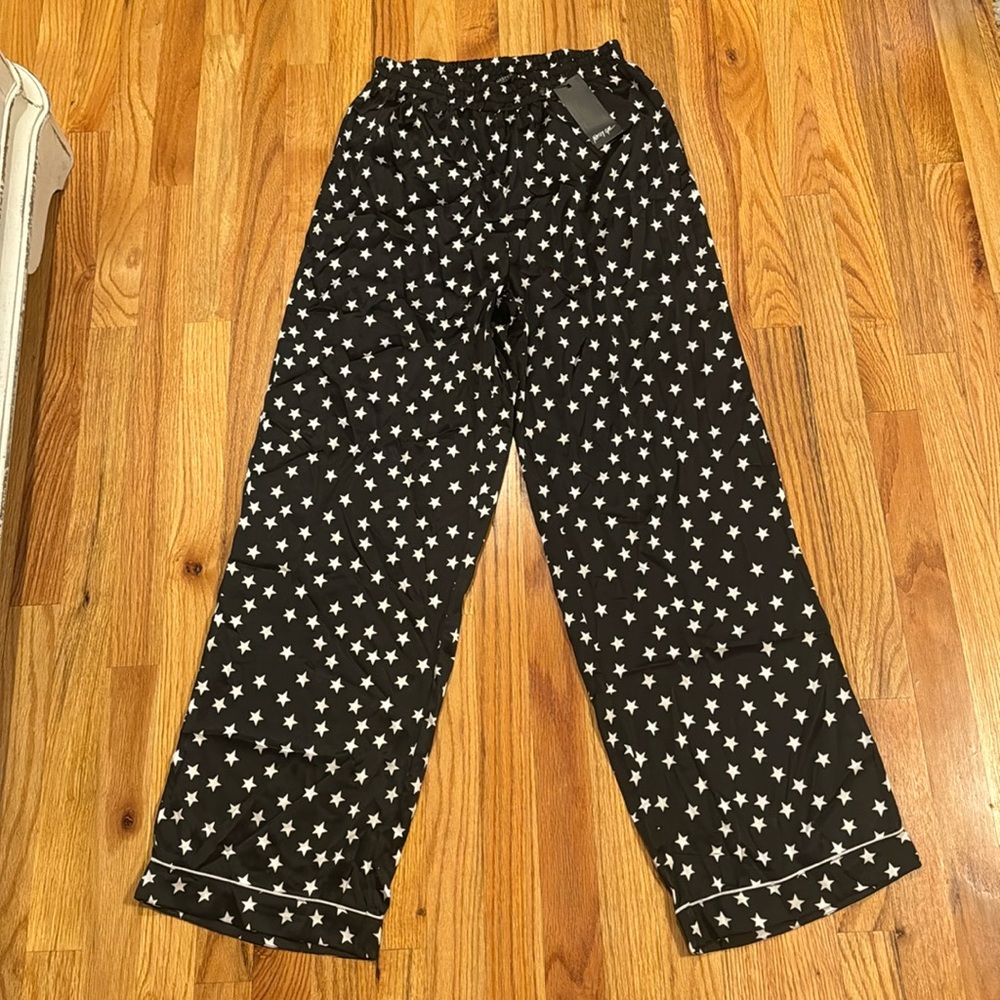 Nasty Gal Star-T The Party Satin Trousers Pajama Set - Picture 8 of 10